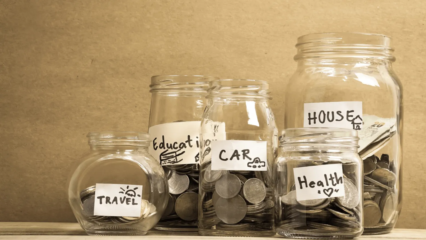 different budgeting items