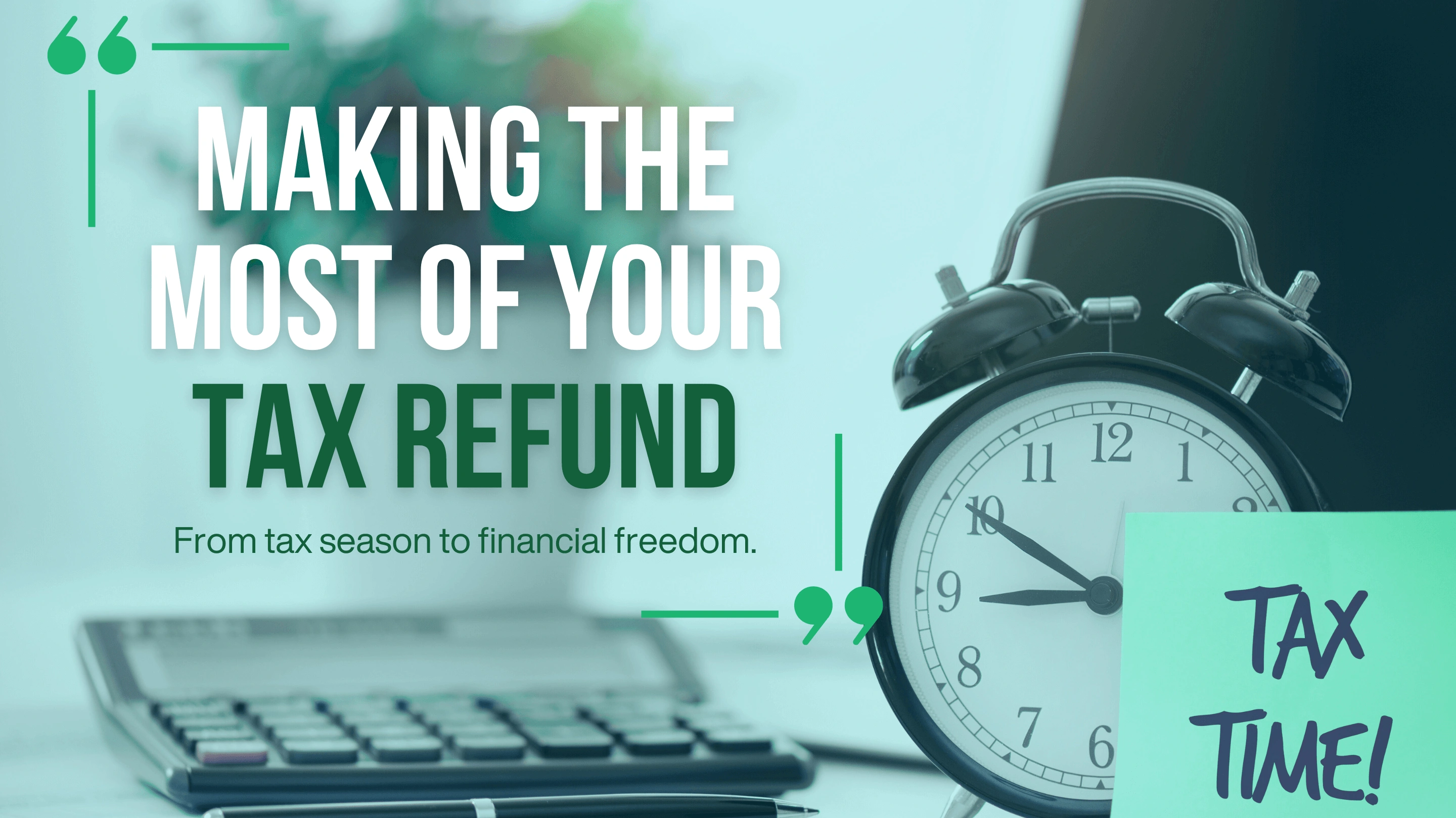 tax refund to financial freedom