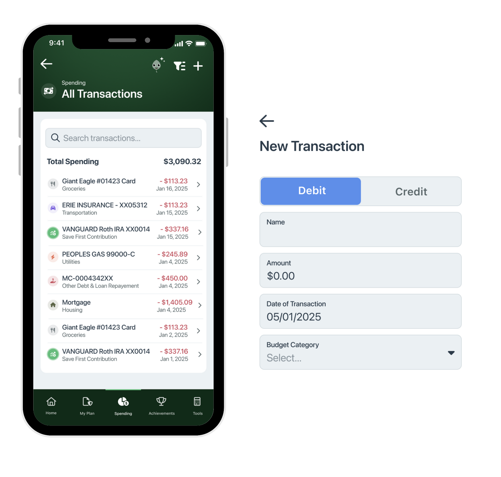 improved budgeting spending tracking