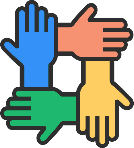 Hands together icon