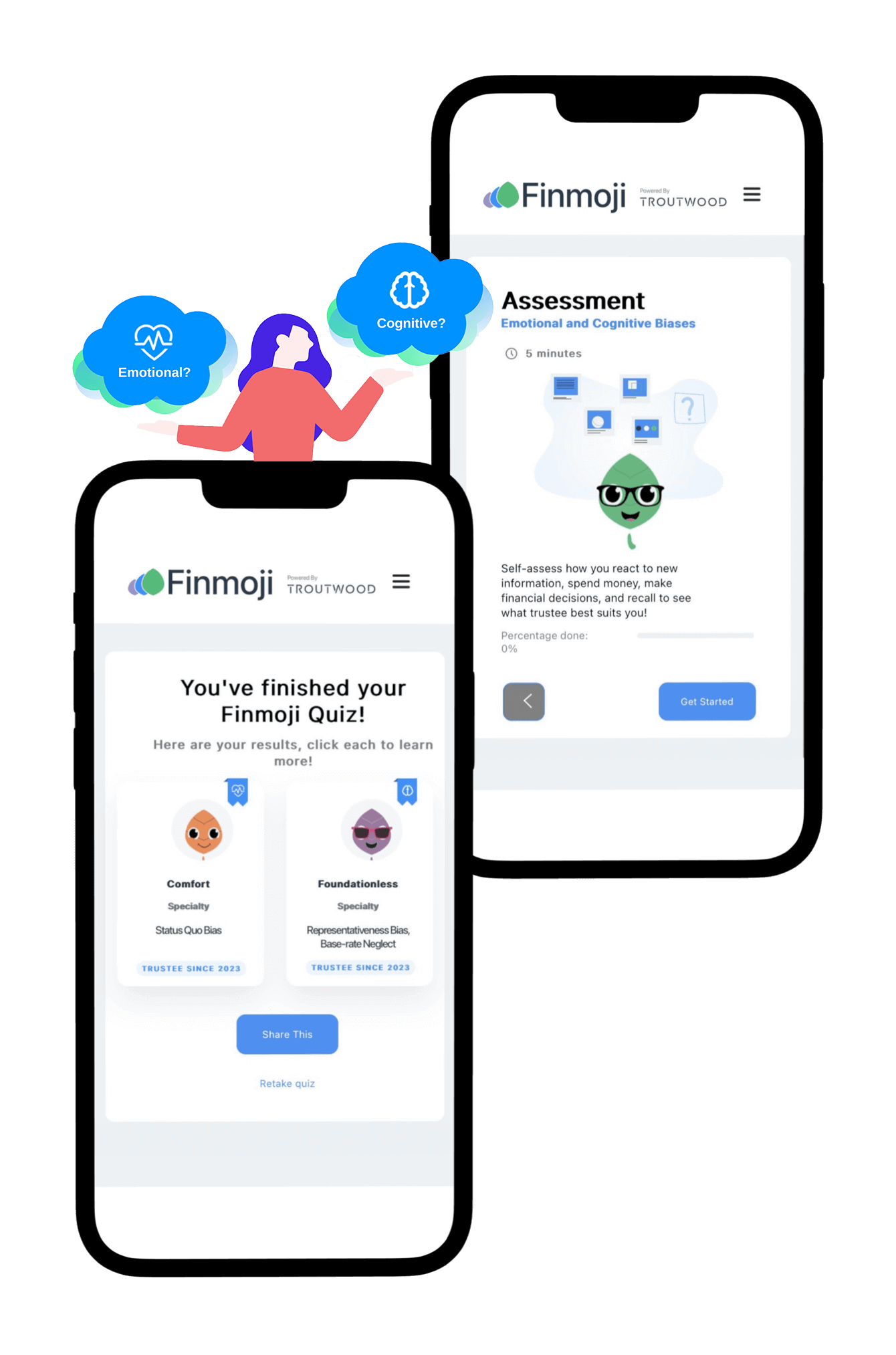 Financial personality quiz on iPhone