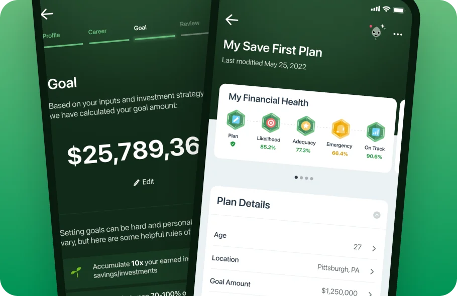 Financial planning app